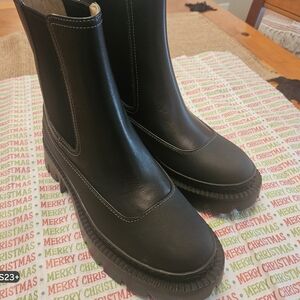 Black Coach Booties Size 36.5/6B